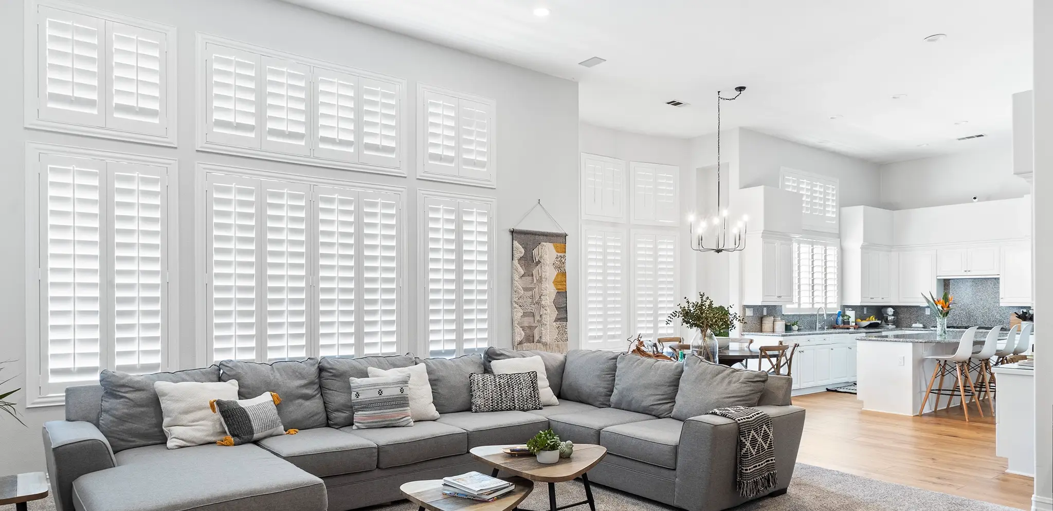 Shutters in a Charlotte living room