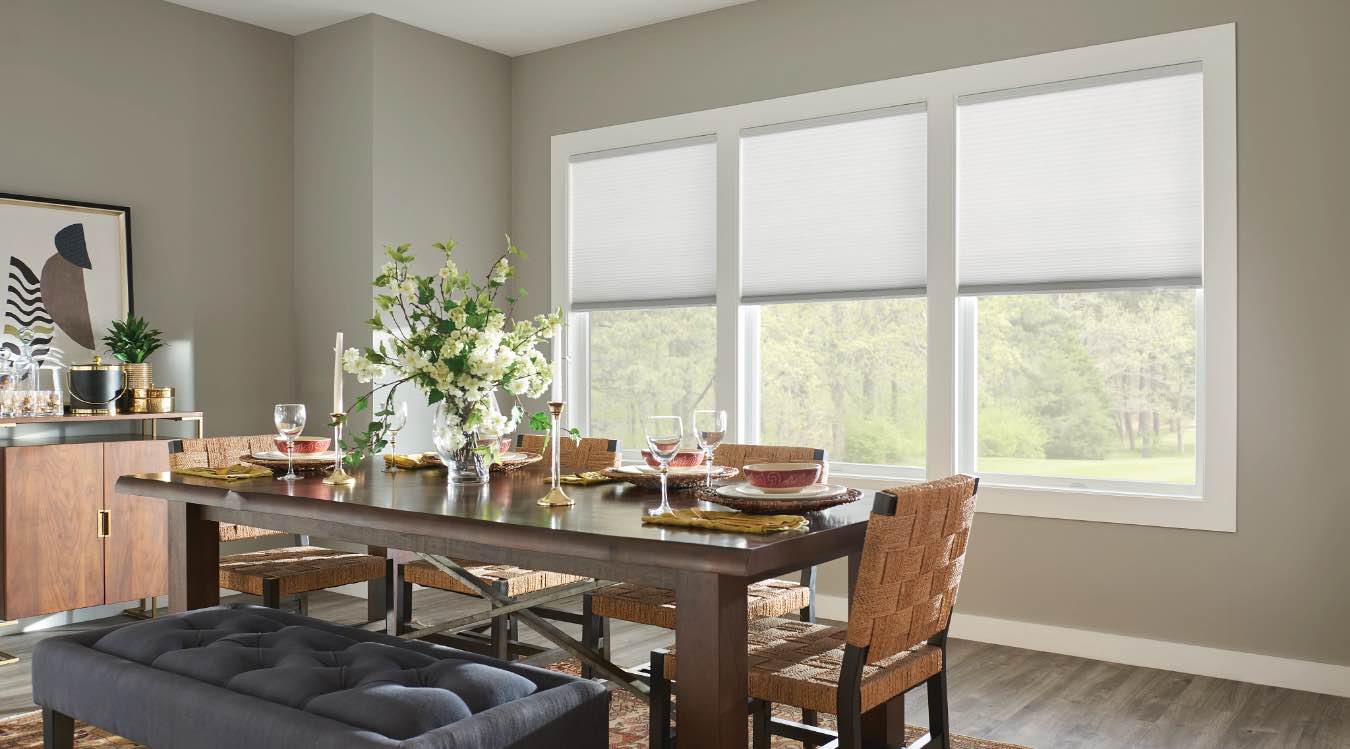 Cell shades in Charlotte kitchen