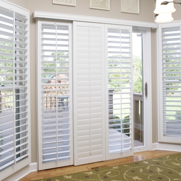 Charlotte Patio Door Shutter Choices Sunburst Shutters Charlotte