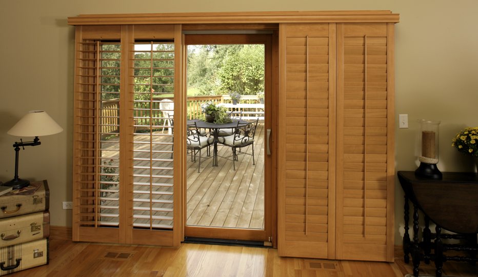 Charlotte Patio Door Shutter Choices Sunburst Shutters