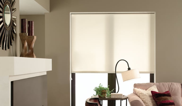 Roller shades are a great option with it comes to blocking annoying glare. Roller shade in Charlotte